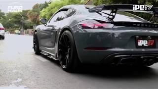 PORSCHE Cayman S 718 IPEF1 innotech exhaust system [upl. by Ki]