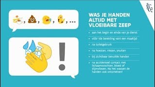 Campagne handhygiëne woonzorgcentra  correct handen wassen met vloeibare zeep [upl. by Rutter]