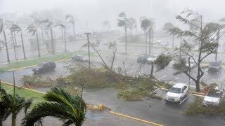 Video del Huracán Maria pasando por Puerto Rico Con fuerza destructiva Ahora Republica Dominicana [upl. by Kristie]