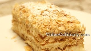 Napoleon cake Recipe  Russian Style Mille feuille [upl. by Slaughter]