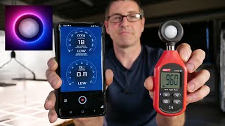 PPFD Meter app and Unit lux meter bluetooth pairing test [upl. by Ahse758]