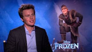 Frozen Jonathan Groff voice of quotKristoffquot Official Movie Interview  ScreenSlam [upl. by Emylee300]