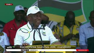 ANC Election Manifesto 2024  ANC Pres Cyril Ramaphosa delivers manifesto speech [upl. by Prior216]