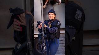 Beautiful Police Woman 🥰😍 streetphotograpy vlog shorts [upl. by Eleda]