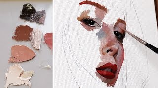 OIL PAINTING PROCESS  The Mind of an Artist [upl. by Nodrog836]