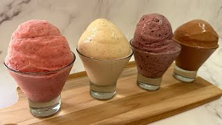 ¡Solo 2 ingredientes Helado sin azúcar Sin natasin leche [upl. by Yelyac]