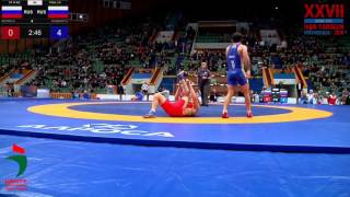 74 kg Khabib Batirov RUS  Kakhaber Khubazhty RUS Ivan Yarygin 2016 Final 35 [upl. by Cavit665]