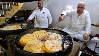 Indian Street Food  The BIGGEST FRIED BISCUIT in the World Rajasthan India [upl. by Emerick868]