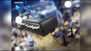 Video Polizia Milano furto in un ristorante la Polizia di Stato arresta due persone [upl. by Fernyak199]