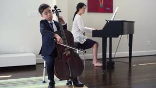 Yuki Wilson  age 9  Cello Saint Saens Allegro Appassionato [upl. by Volotta]