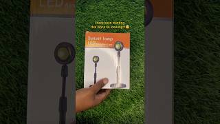 Unboxing Sunset Lamp  minivlog unboxingvideo sunsetlamp roomdecor shorts viral light [upl. by Cimbura]