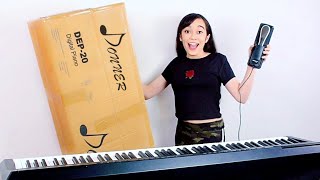 DONNER DEP20 DIGITAL PIANO FULL REVIEW  UNBOXING amp TUTORIAL ♫ Complete Overview of the Features [upl. by Lazaruk]