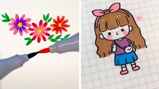 Simple Drawing Tricks amp Techniques How to Draw Easy with Markers Drawings Ideas for Beginners [upl. by Home]