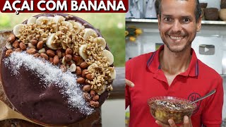 AÇAÍ COM BANANA SEM XAROPE COM VEGETARIRANGO FLAVIO GIUSTI [upl. by Ahsyla871]