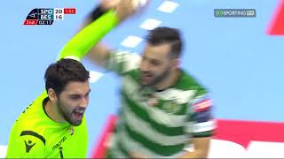 Resumo do Sporting CP 3428 Besiktas JK  9J VeluxEHFCL  Época 1819 [upl. by Akcirahs]