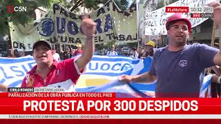 PARALIZACIÓN de OBRA PÚBLICA y 300 DESPIDOS HABLA CIRILO ROMERO SECRETARIO de la UOCRA [upl. by Aredna]