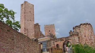 Burgruine Henneburg Stadtprozelten in Bayern mit 2 Wehrtürme Wehrgang und Panoramablick [upl. by Yenaj154]