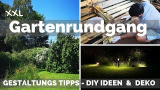 Garten Deko DIY  Gartengestaltung Tipps Ideen  Gartenbeleuchtung  Gartenmöbel  Garten gestalten [upl. by Maples]