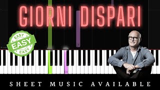 Ludovico Einaudi  Giorni Dispari Easy Piano Tutorial [upl. by Darsie]