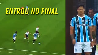 SEGUNDA PARTIDA DE MATÍAS AREZO PELO GRÊMIO  Matías Arezo vs Corinthians [upl. by Ateloj]