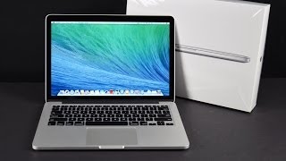 Apple MacBook Pro 13inch with Retina Display Late 2013 Unboxing Demo amp Benchmarks [upl. by Beutner]