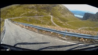 Applecross Pass in 75M Hymer Motorhome Dashcam of full crossing in real time with sound no music [upl. by Tamiko]