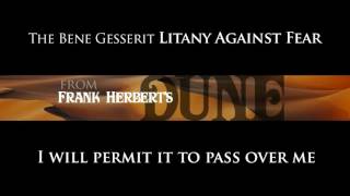 Litany Against Fear Musical Arrangement [upl. by Couhp]