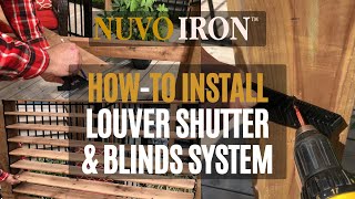 Louver Shutter amp Blinds Instruction  HowTo Video [upl. by Oos630]