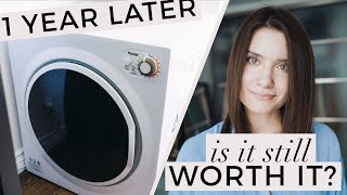 The Best PORTABLE Mini Dryer  1 Year Review  Panda PAN760SFT Laundry For a Small Home [upl. by Frederich]