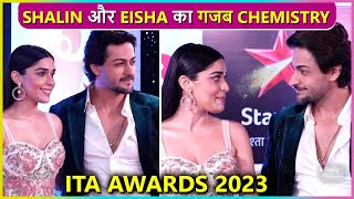 Rumored Couple Shalin Bhanot amp Eisha Singh Attend Together ITA AWARDS 2023 [upl. by Wollis]