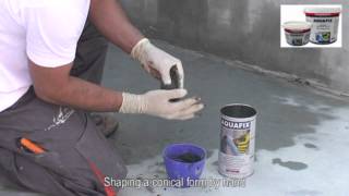 Instant plugging and sealing of water leaks with AQUAFIX by ISOMAT SA [upl. by Llenrod]