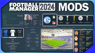 Die besten Mods für den FM24 I Football Manager Tutorial deutsch [upl. by Yrtua]