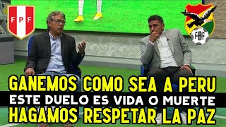 PERIODISTAS BOLIVIANOS APUNTAN CONTRA PERU Y QUIEREN GANARLE COMO SEA EN ELIMINATORIAS SUDAMERICANAS [upl. by Ayortal38]