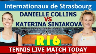 Danielle Collins vs Kateřina Siniaková  2024 Strasbourg Open [upl. by Leiuqeze]