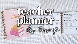 Teacher Planner Flip Through 2023  Happy Planner DIY Inserts [upl. by Je566]