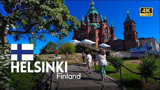 HELSIKI Finland Summer City Tour 4K [upl. by Atalaya632]