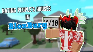 Rating PEOPLES House In BloxBurg [upl. by Damiano197]