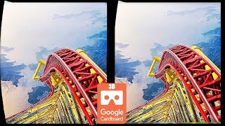 3D Roller Coasters S VR Videos 3D SBS Google Cardboard VR Experience VR Box Virtual Reality Video [upl. by Sucramej]