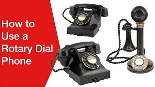 How to Use a Rotary Dial Phone  Telephone [upl. by Nikita]