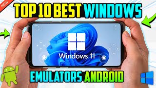 TOP 10 BEST WINDOWS EMULATORS FOR ANDROID IN 2024 [upl. by Burgwell372]