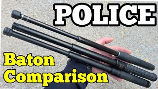 POLICE BATON COMPARISON  ASP NEXTORCH Monadnock  21quot Collapsible batons [upl. by Kathi854]