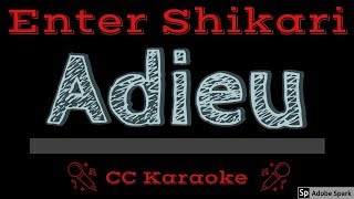 Enter Shikari • Adieu CC Karaoke Instrumental Lyrics [upl. by Othelia]