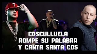 COSCULLUELA ROMPE SU PALABRA CON TEMPO Y CANTA SANTA COS EN VIVO [upl. by Ariayek696]