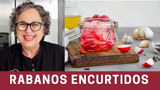 Receta de Encurtido o Escabache de Rabanitos Rápido y Fácil  The Frugal Chef [upl. by Carilla]