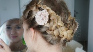 Tuto coiffure  Couronne tressée [upl. by Meagan]