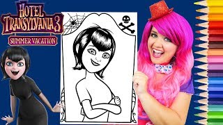 Coloring Mavis Hotel Transylvania 3 Coloring Page Prismacolor Pencils  KiMMi THE CLOWN [upl. by Aihtnys]