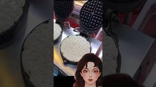 pane croccante con cialde streetfood waffle icecream yummy shortsvideo [upl. by Nahoj554]