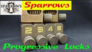 1155 Review Sparrows PROGRESSIVE Training Locks and Cutaways [upl. by Goodhen]