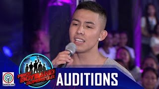 Pinoy Boyband Superstar Judges’ Auditions Tony Labrusca  “You And Me” [upl. by Noelc773]