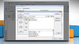 How to add a return address hyperlink in a signature in Microsoft® Outlook 2007 Tutorial [upl. by Ravaj]